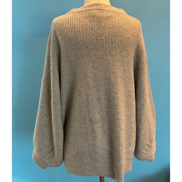 NWT Spiritual Gangster JOLIE Sweater Gray Oversized Wool Cotton XL RTL $148.00 - Picture 6 of 8